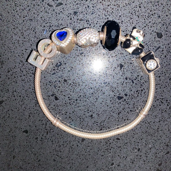 PANDORA S925 ALE Charm Bracelet - Picture 1 of 16